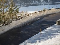 Alpine Road in Switzerland's European Alps