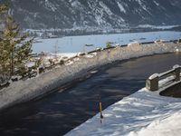 Alpine Road in Switzerland's European Alps