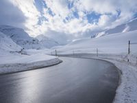 Alpine Scenery: Snowy Mountain Range in Germany