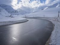 Alpine Scenery: Snowy Mountain Range in Germany