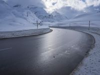 Alpine Scenery: Snowy Mountain Range in Germany