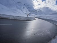 Alpine Scenery: Snowy Mountain Range in Germany
