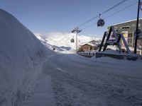 Winter Landscape in the French Alps