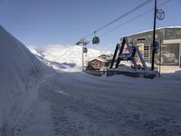 Winter Landscape in the French Alps