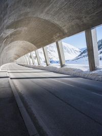 Architecture in the Alps: Snow-Covered Mountain Views