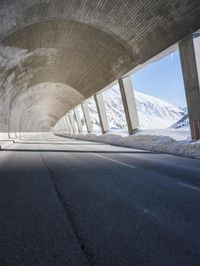 Architecture in the Alps: Snow-Covered Mountain Views