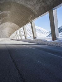 Architecture in the Alps: Snow-Covered Mountain Views