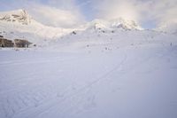 The Alps: Clear Sky and Majestic Mountain Range