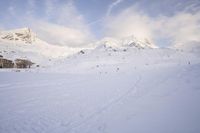 The Alps: Clear Sky and Majestic Mountain Range