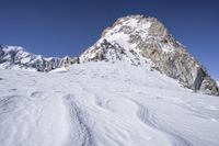 Snow Covered Mountains in the Alps (Europe)