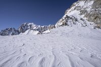 Snow-Covered Mountains in the Alps, Europe