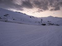 Alps France Dawn Snow Covered Mountain 003