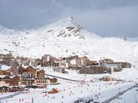 Alps France Snowy Mountains Valley