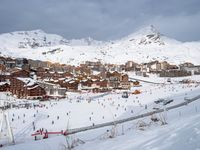 Alps France Snowy Mountains Valley 002