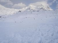 Alps France Tourist Attraction in Winter for Skiing