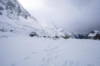 Gloomy Day in the Alps: Exploring Under a Grey Sky