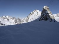 The Alps: A Breathtaking Landscape of Mountains and Clear Skies