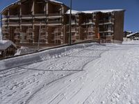 Alps Mountain Landscape: Clear Sky, Ski Slope