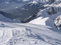 The Alps: A Mountain Range Overlooking Valleys