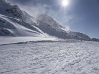 The Majestic Alps Mountain Range: Winter Sunshine