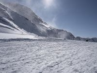 The Majestic Alps Mountain Range: Winter Sunshine