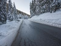 Winter Landscape in the Alps: Snow-Covered Mountains and Nature