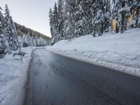 Winter Landscape in the Alps: Snow-Covered Mountains and Nature