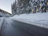 Winter Landscape in the Alps: Snow-Covered Mountains and Nature