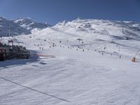 Alps Winter Landscape: Clear Skies and Open Spaces