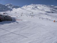 Alps Winter Landscape: Clear Skies and Open Spaces