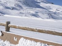 Winter Landscape in the Alps: Parking Lot in the Mountain Range