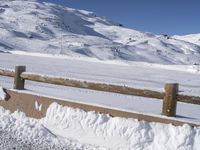 Winter Landscape in the Alps: Parking Lot in the Mountain Range