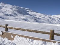 Winter Landscape in the Alps: Parking Lot in the Mountain Range