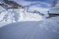 Alps Winter Landscape: Snow-Covered Mountains
