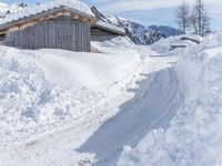 Alps Winter Landscape: Snow-Covered Mountains