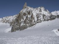 Alps Winter Mountain Range with Glacial Views