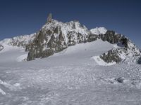 Alps Winter Mountain Range Glacial Views 002