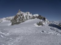 Alps Winter Mountain Range with Glacial Views 003