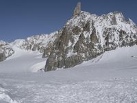 Alps Winter Mountain Range Glacial Views 004