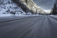 Winter Road in the Alps, Germany