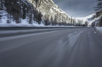 Winter Road in the Alps, Germany