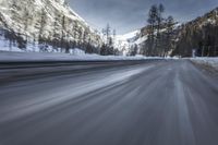 Winter Road in the Alps, Germany