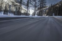 Winter Road in the Alps, Germany
