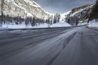 Winter Road in the Alps, Germany