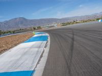 An American Race Track: A Day with Cloudy Skies