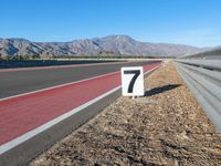 Straight Road on an American Race Track