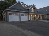 An American Suburb: Clear Dawn Sky and Welcoming Entryway