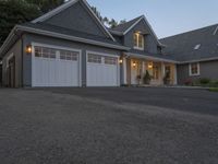 An American Suburb: Clear Dawn Sky and Welcoming Entryway