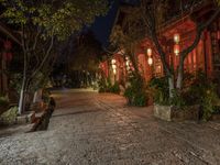 Ancient China: Cobblestone Roads and Historic Architecture