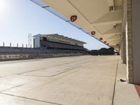 Architectural Panorama: A Closeup of a Concrete Building